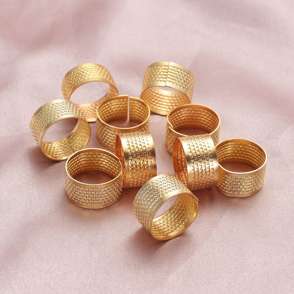 Sewing Thimble Metal - Dikiş Aksesuarları Vintage Altın DIY El