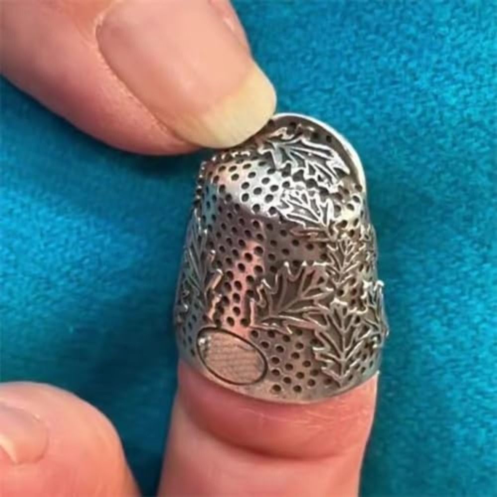 Sewing Thimble Metal - Metal Açık Tırnak Koruyucu, Dayanıklı Ayarlanabilir