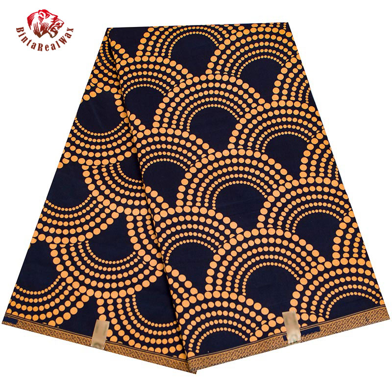 Sewing Batik Fabric - BintaRealWax afrika kumaş Fan desen Ankara