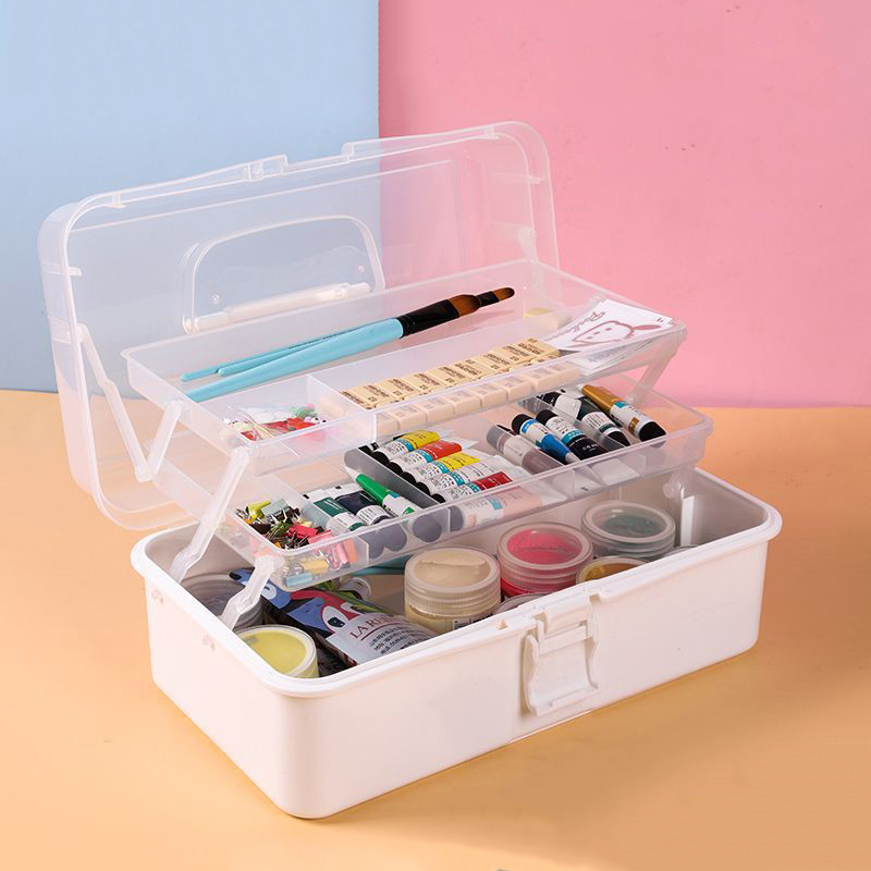 Bobbin Organizer Box - 3 katmanlar büyük kapasiteli saklama kutusu