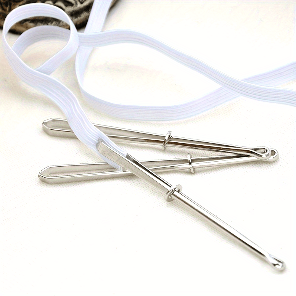 Sewing Thimble Metal - 2 adet elastik kemer geçirici, dikiş
