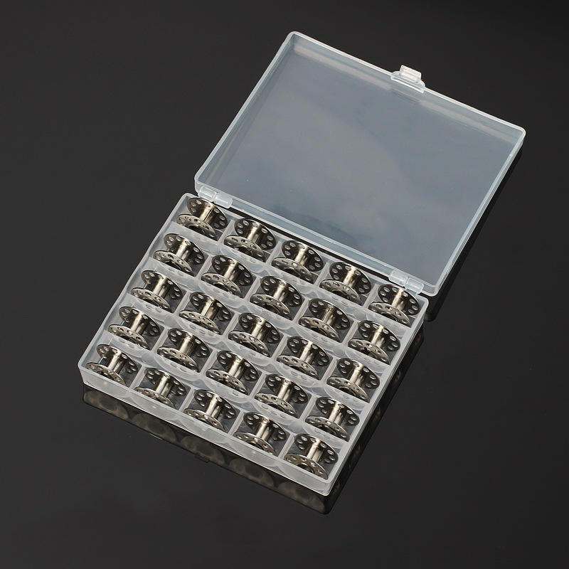 Bobbin Organizer Box - 25 adet/takım boş bobinler dikiş makinesi