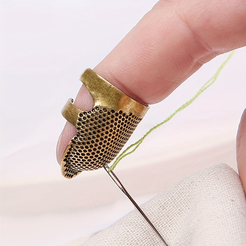 Sewing Thimble Metal - 4 adet Dikiş Yüksüğü Parmak Koruyucu,