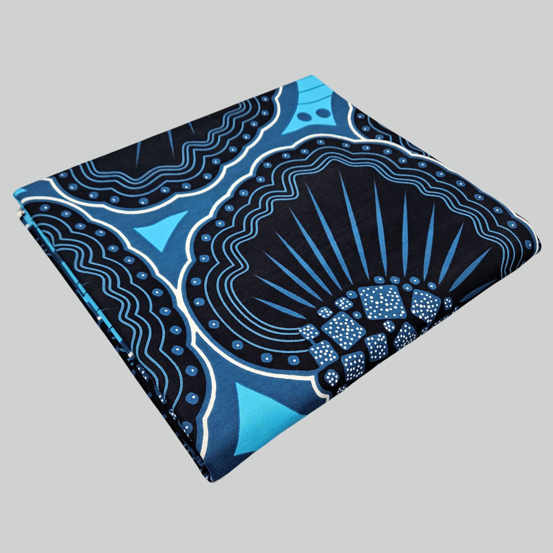 Siyah Baskılı Mavi Pamuk Afrik - Sewing Batik Fabric incelemesi ve fiyatı
