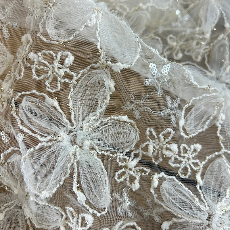 3D İşlemeli Payet Örgü Kumaş D - Textile Sewing Techniques incelemesi ve fiyatı
