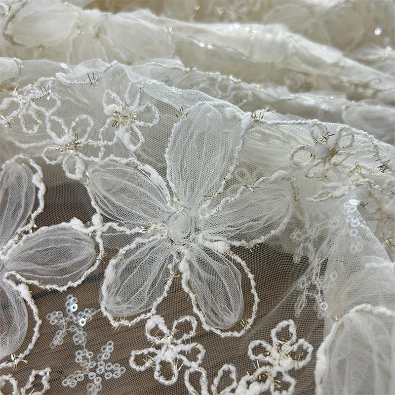 3D İşlemeli Payet Örgü Kumaş D - Textile Sewing Techniques incelemesi ve fiyatı