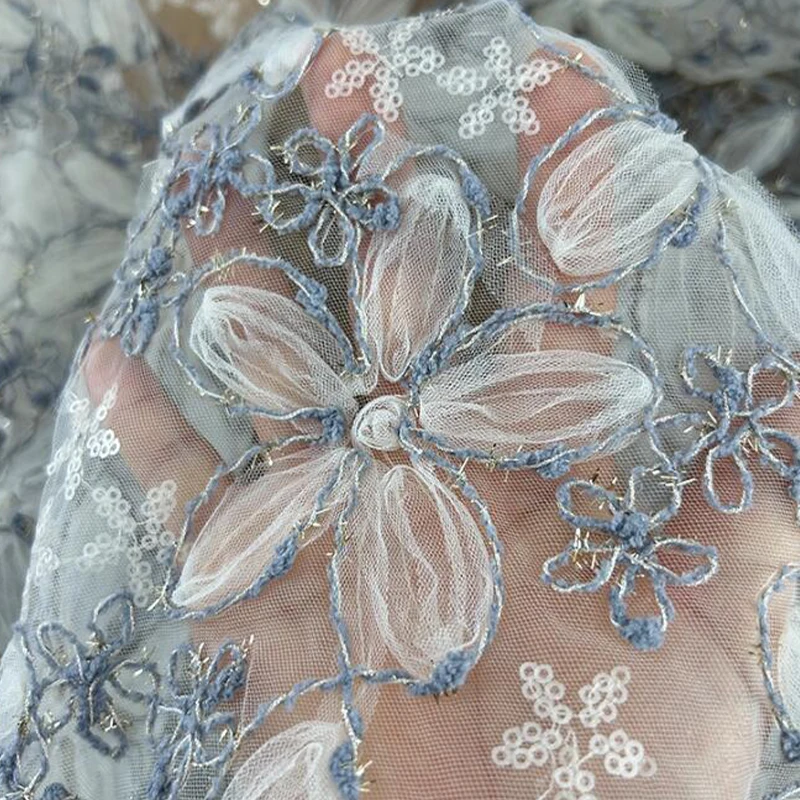3D İşlemeli Payet Örgü Kumaş D - Textile Sewing Techniques incelemesi ve fiyatı