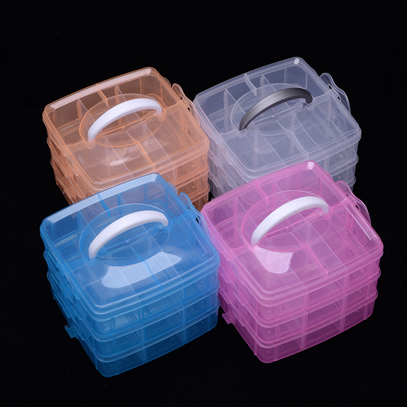 3 kat 18 bölmeler plastik nakı - Bobbin Organizer Box incelemesi ve fiyatı