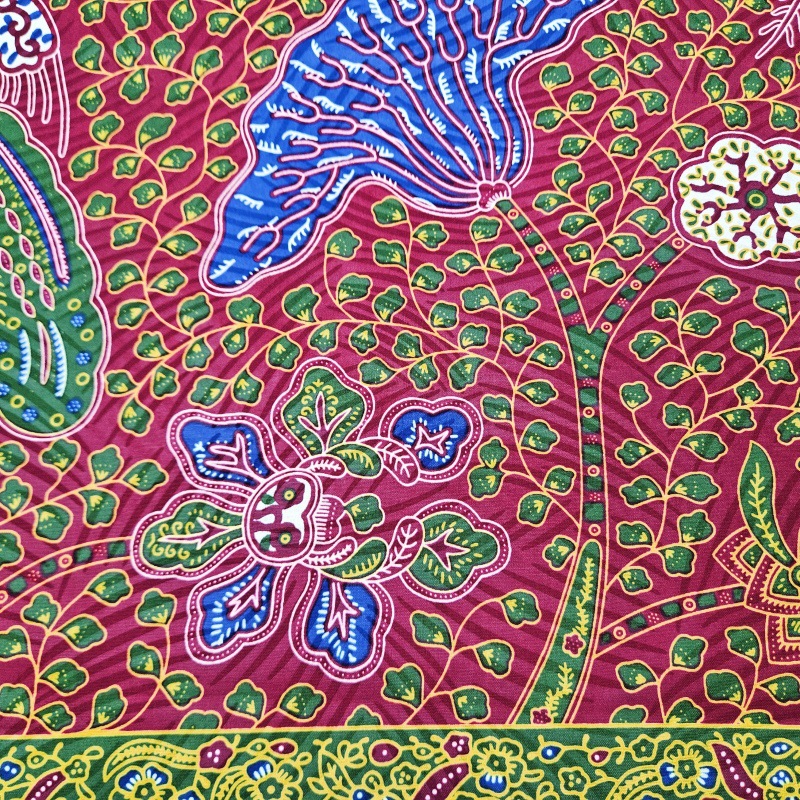 46 inç * 6 yarda yeşil yaprak  - Sewing Batik Fabric incelemesi ve fiyatı