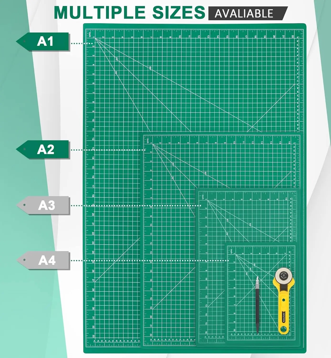 A2 A3 A4 A5 PVC Kesme Mat Çift - Cutting Mat Self Heal incelemesi ve fiyatı