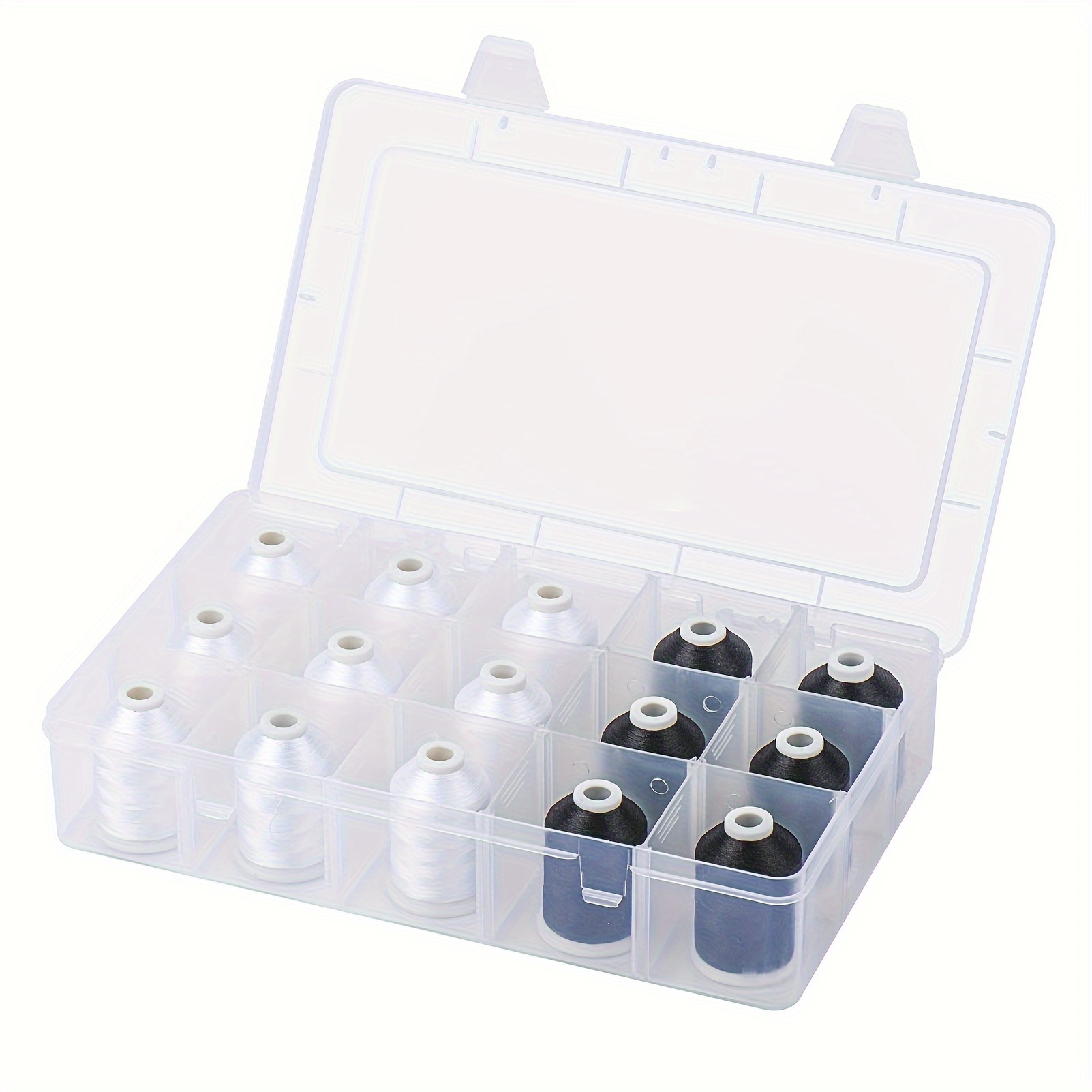Taşınabilir 15 Bölmeli Dikiş M - Bobbin Organizer Box incelemesi ve fiyatı