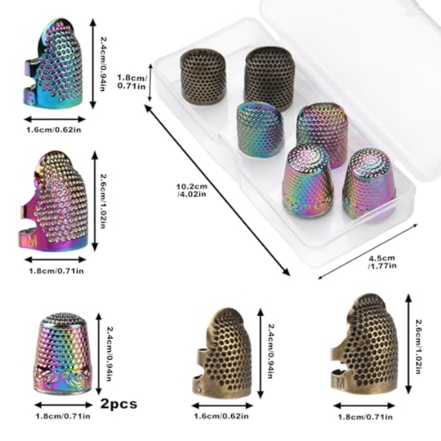 El Dikişi için Yüksükler, 6 Ad - Sewing Thimble Metal incelemesi ve fiyatı