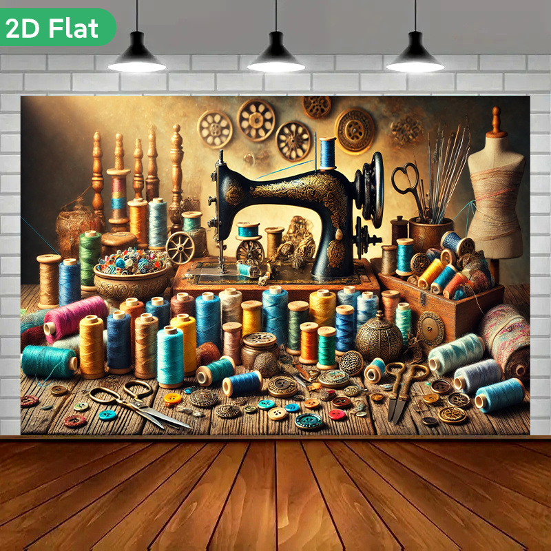 Vintage Retro Dikiş Atölyesi D - Sewing Machine For Textile incelemesi ve fiyatı