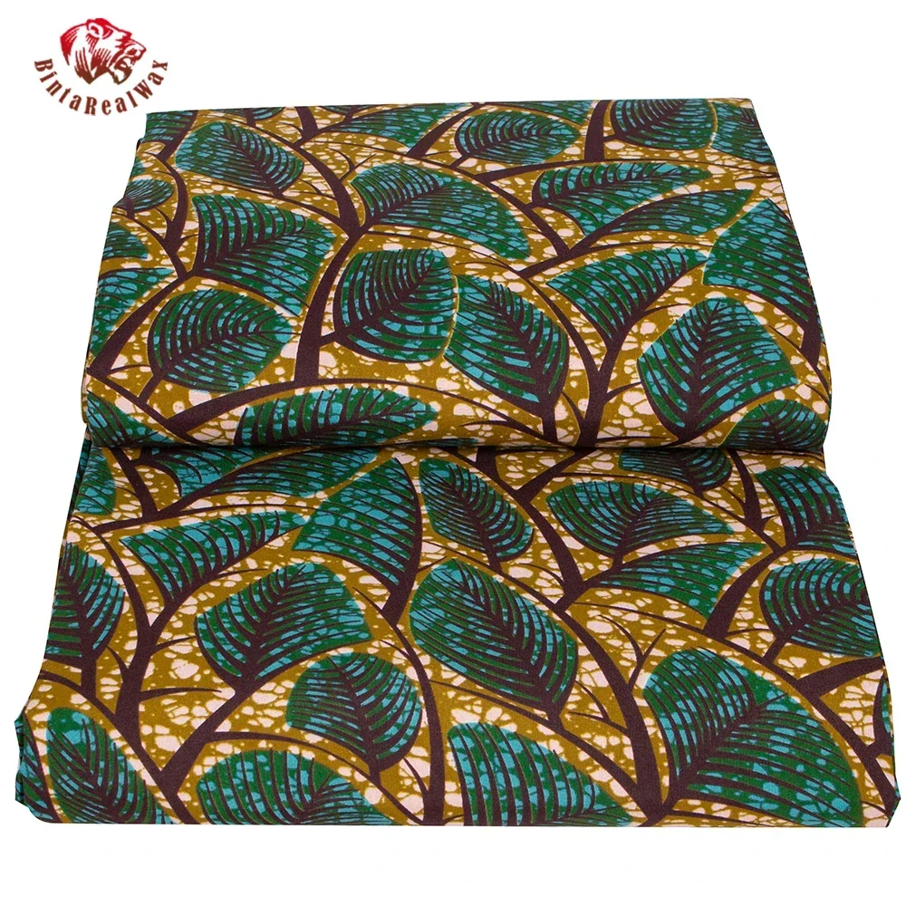 Ankara afrika baskı yaprak des - Sewing Batik Fabric incelemesi ve fiyatı