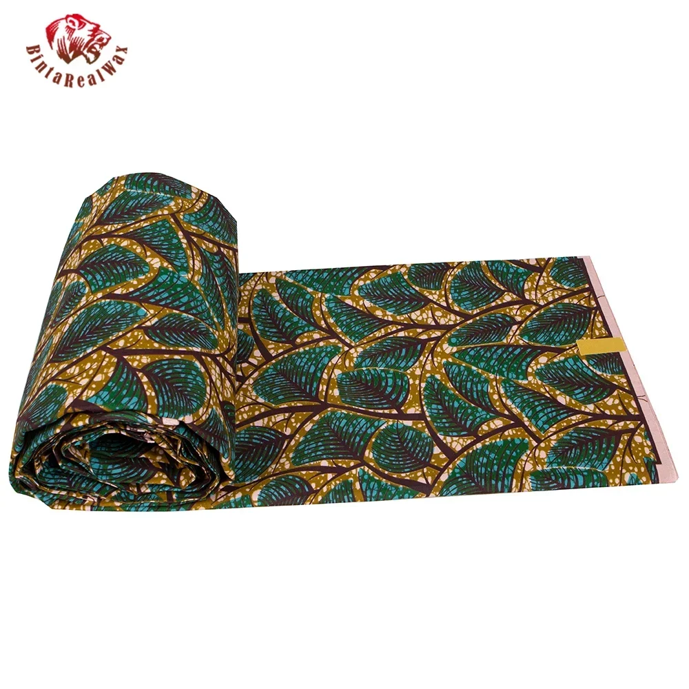 Ankara afrika baskı yaprak des - Sewing Batik Fabric incelemesi ve fiyatı