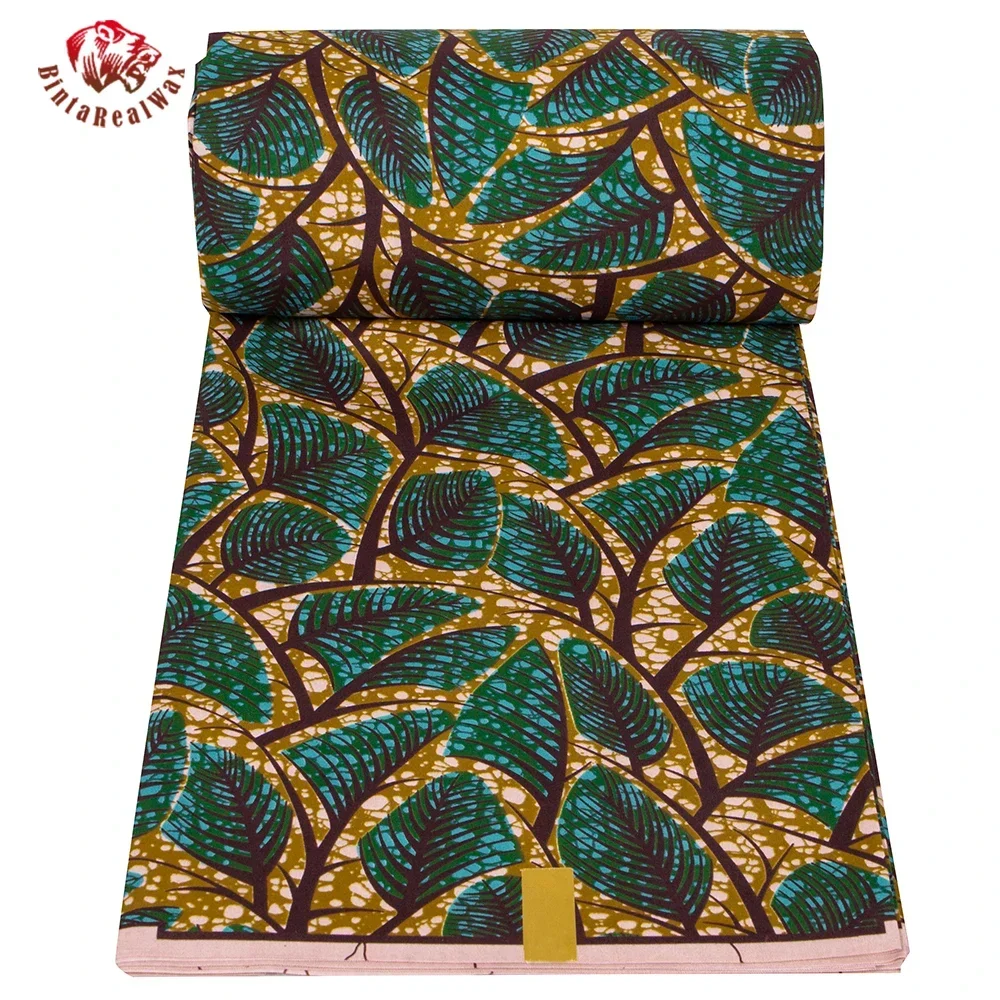 Ankara afrika baskı yaprak des - Sewing Batik Fabric incelemesi ve fiyatı
