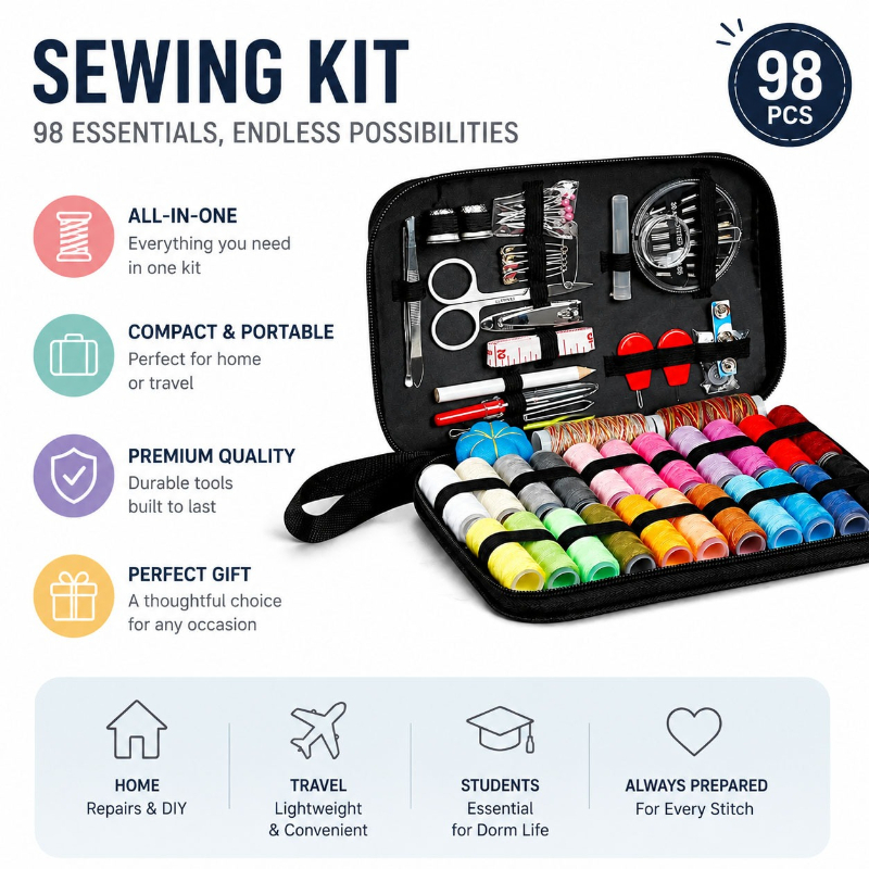 68/98PCS Dikiş Aksesuarları Al - Sewing Necessities incelemesi ve fiyatı