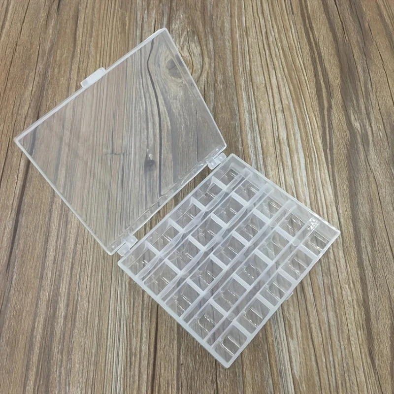25 adet/takım boş bobinler dik - Bobbin Organizer Box incelemesi ve fiyatı