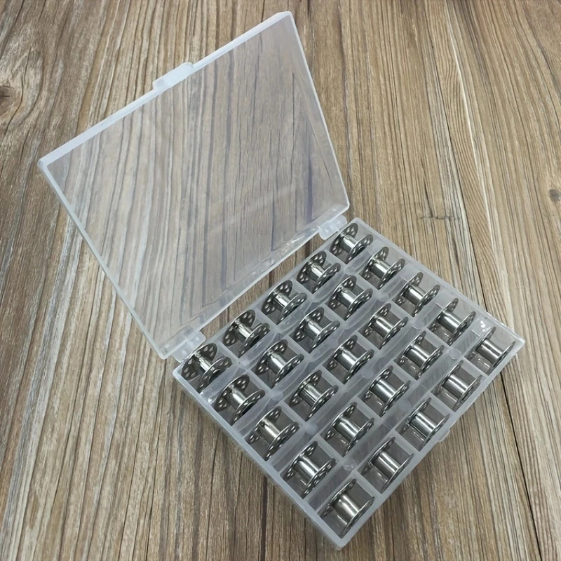 25 adet/takım boş bobinler dik - Bobbin Organizer Box incelemesi ve fiyatı