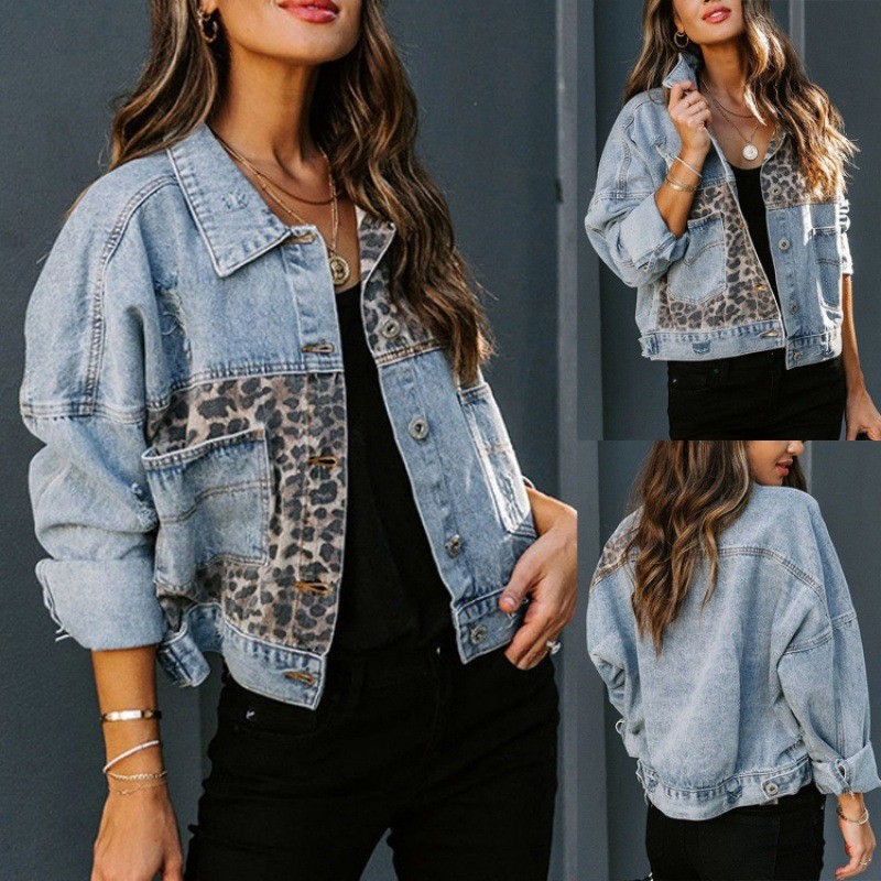 Leopar Dikiş Denim Ceket Kadın - Sewing Jackets incelemesi ve fiyatı