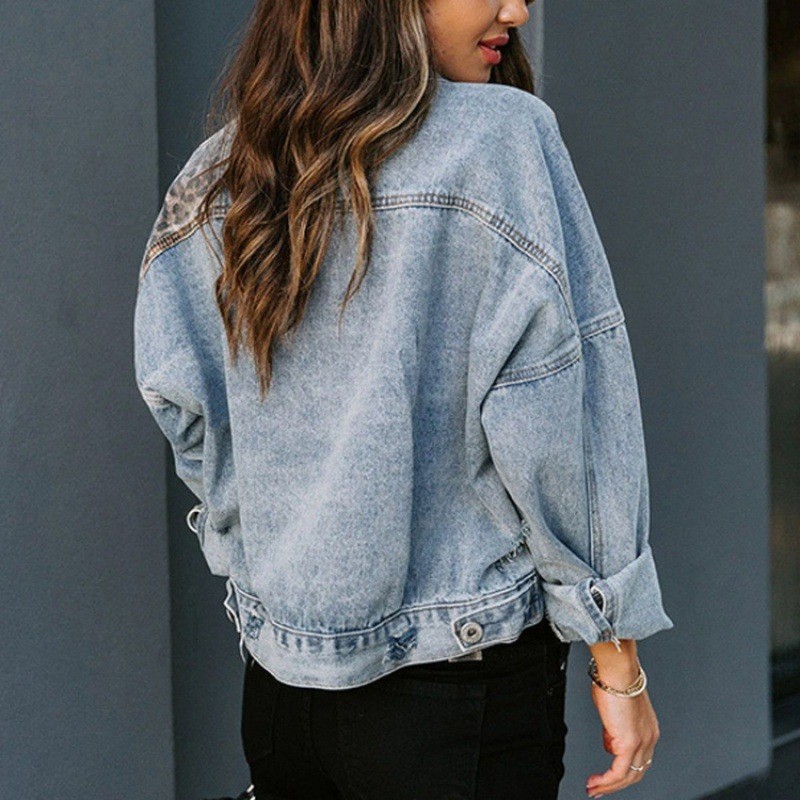 Leopar Dikiş Denim Ceket Kadın - Sewing Jackets incelemesi ve fiyatı