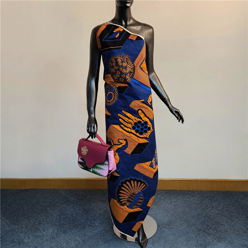 Soyut Baskılı Mavi Pamuklu Afr - Sewing Batik Fabric incelemesi ve fiyatı