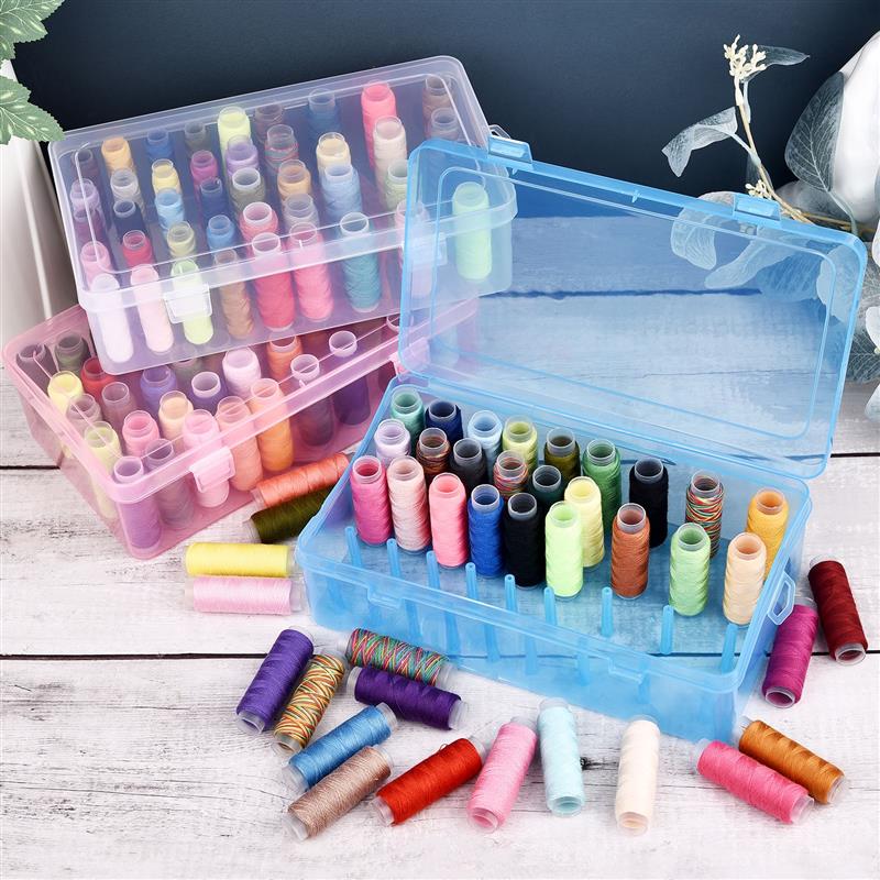Yeni 42 eksen dikiş ipliği sak - Bobbin Organizer Box incelemesi ve fiyatı